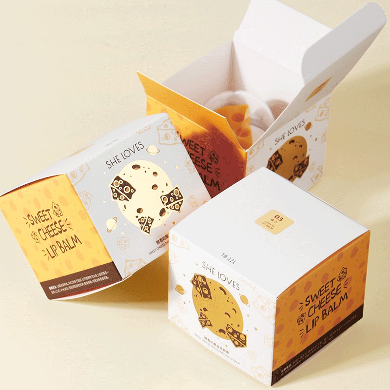 Son dưỡng  kem môi chống nứt nẻ She Loves thiết kế hình viên phô mai đáng yêu | BigBuy360 - bigbuy360.vn