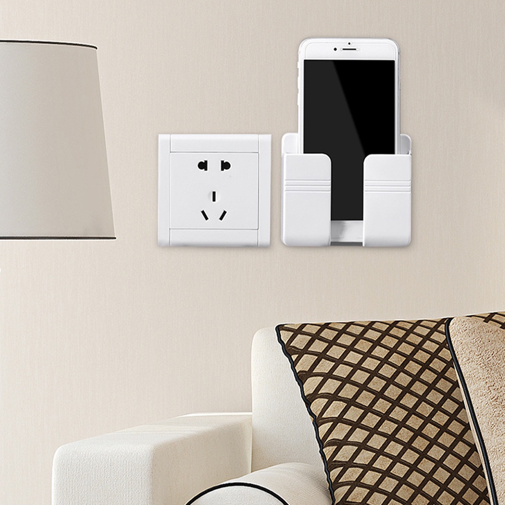 Kệ dán tường để remote,giá đỡ sạc điện thoại Dán Tường Kệ Dán Tường Để Điều Khiển Tivi, Điều Hòa, Kệ Dán Tường Để Remote
