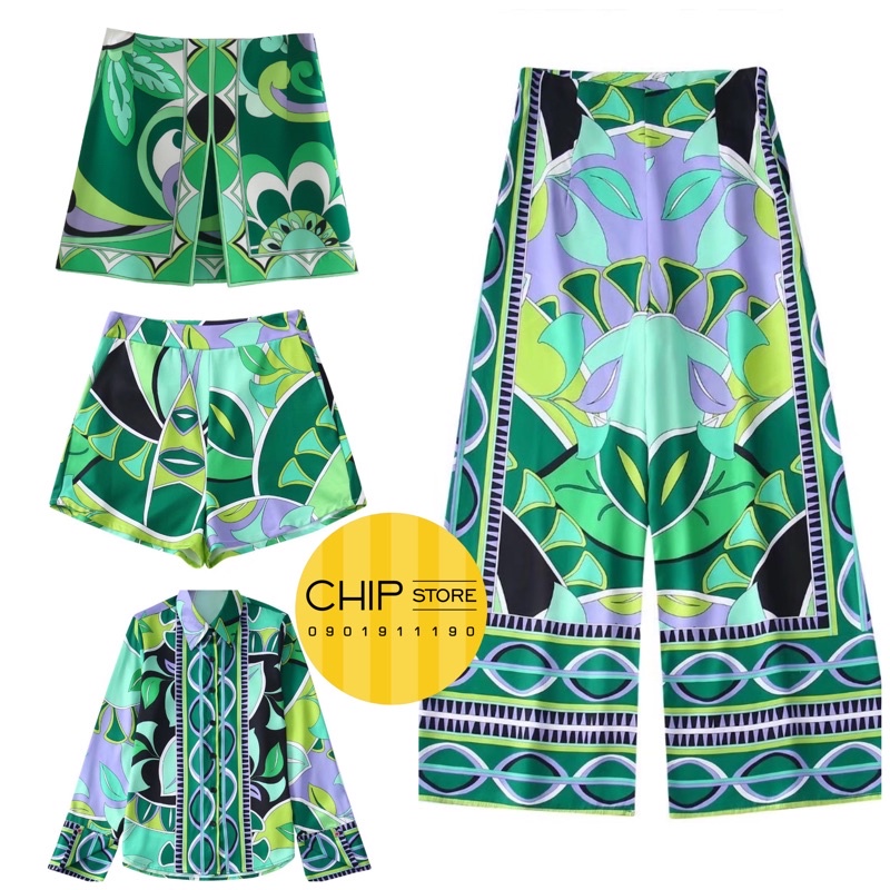 SET ÁO - QUẦN ZARA XUẤT DƯ XỊN HOẠ TIẾT LẠ MẮT