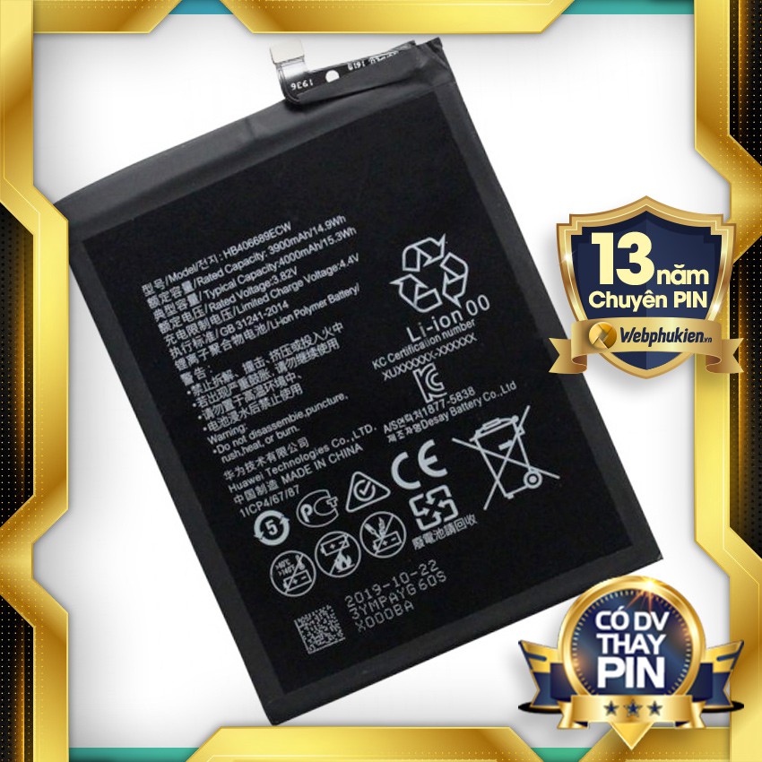 Pin zin cho Huawei Y9 2019 HB406689ECW - 4000mAh