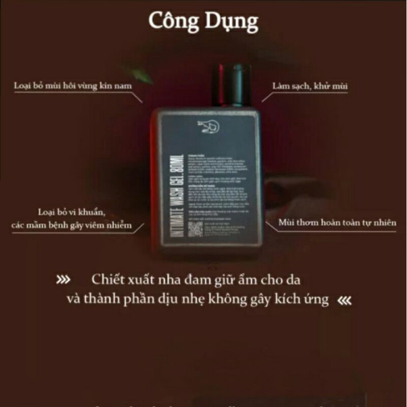 DUNG DỊCH VỆ SINH NAM GIỚI HƯƠNG CHOCOLATE DIỆN MẠO MỚI 80ML