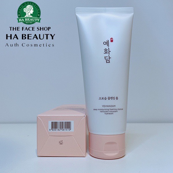 Sữa rửa mặt The Face Shop dưỡng cấp ẩm sạch sâu Hàn Quốc Yehwadam Deep Moisturizing Foaming Cleanser 150ml Hà Beauty