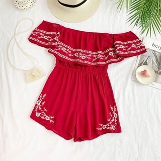JUMPSUIT ULZZANG LỆCH VAI