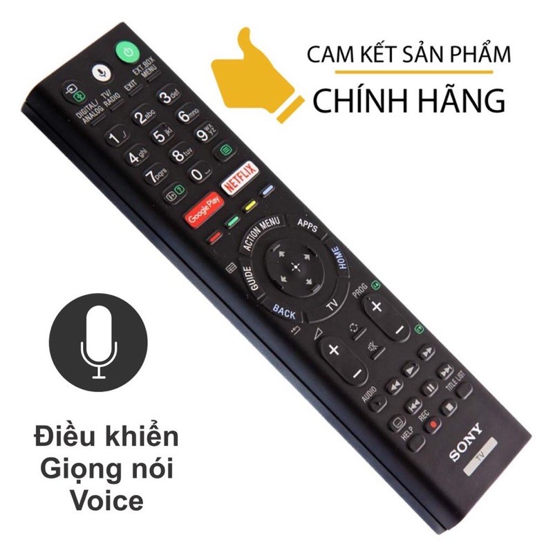 Điều khiển TV Sony bằng giọng nói Voice RMF-TX310P và RMF-TX300U.