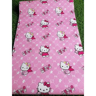 (tặng kèm dụng cụ) combo 10m giấy dán tường Hello Kitty hồng
