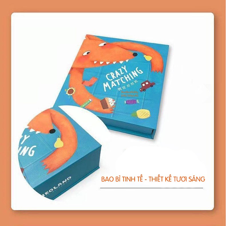 BỘ THẺ BÀI LUYỆN PHẢN XẠ CHO BÉ VỚI GIA ĐÌNH CRAZY MATCHING
