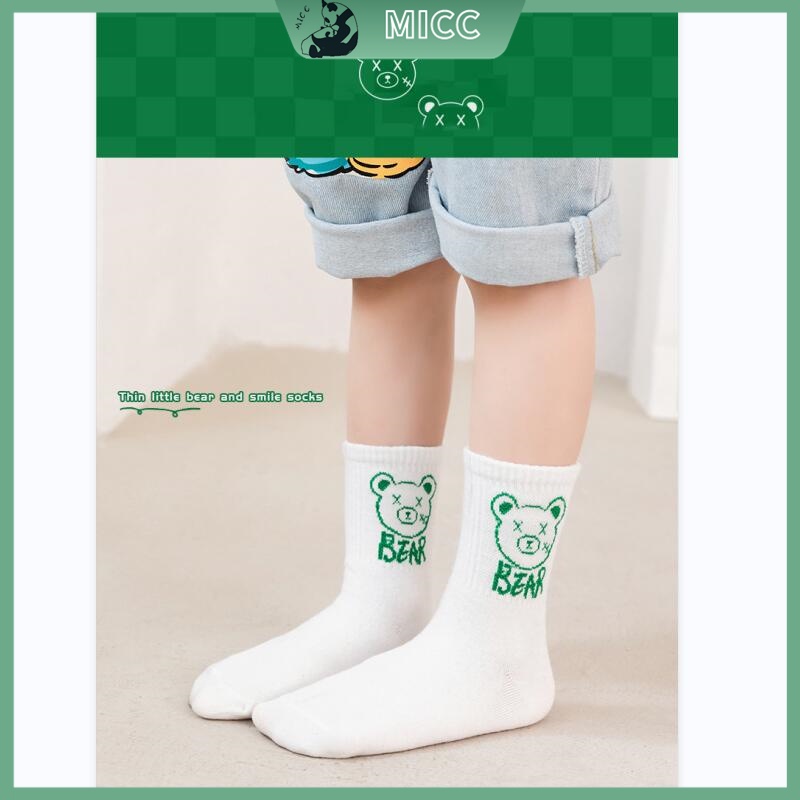Set 5 Đôi Vớ Cotton Thoải Mái Dễ Thương Cho Bé 1-12 Tuổi