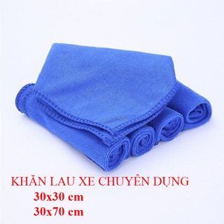 KHĂN LAU XE (Màu xanh) - Siêu mềm, lau rửa xe ô tô, xe máy,...