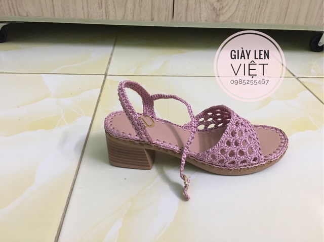 Đế gót vuông sọc 5p