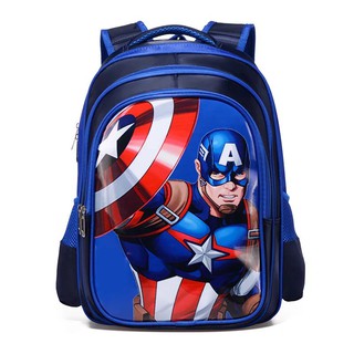 Balo cặp sách đi học bé trai in 3D các nhân vật Siêu Nhân Batman người nhện TE15