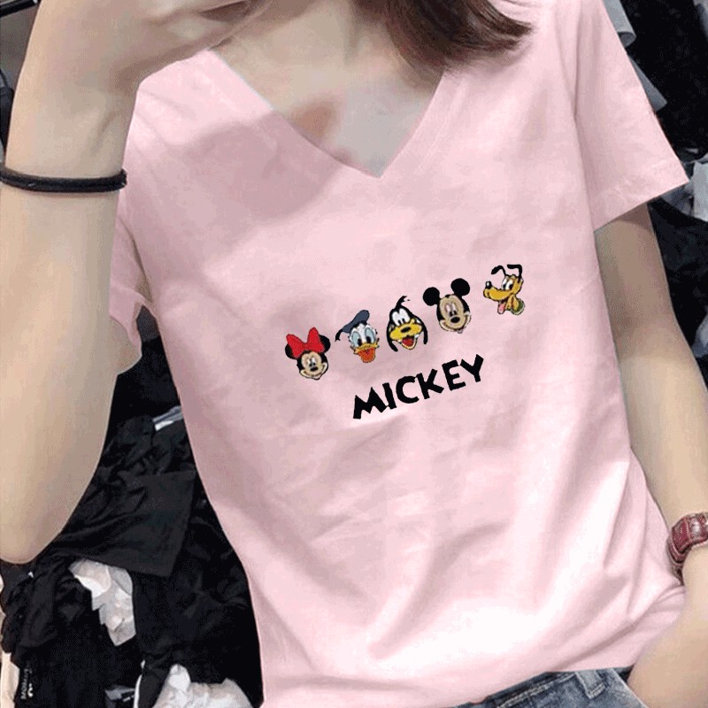 Áo thun unisex Be Yourself size M L XL - MICKEY 5 đầu