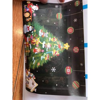 Decal trang trí noel dán cửa kính