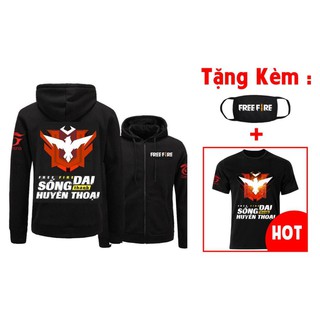 HOT- 🔥HOT🔥 Áo khoác Free Fire Rank Huyền Thoại giá siêu rẻ nhất vịnh bắc bộ tặng kèm bịt mặt FF - áo game mới nhất