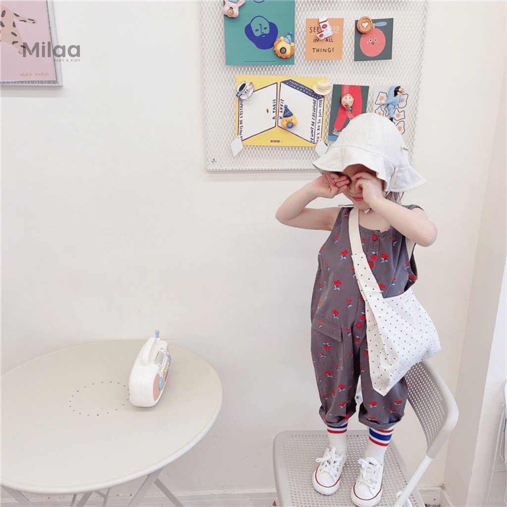 Jumpsuit Bé Gái Hoạ Tiết Cherry Siêu Đáng Yêu MiLaa Kids