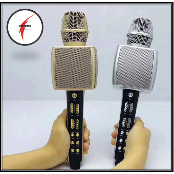 MICRO KARAOKE BLUETOOTH YS 92 - MICRO KHÔNG DÂY CAO CẤP - ÂM THANH SỐNG ĐỘNG - LIVESTREAM - THẺ NHỚ - GHI ÂM FREE SHIP