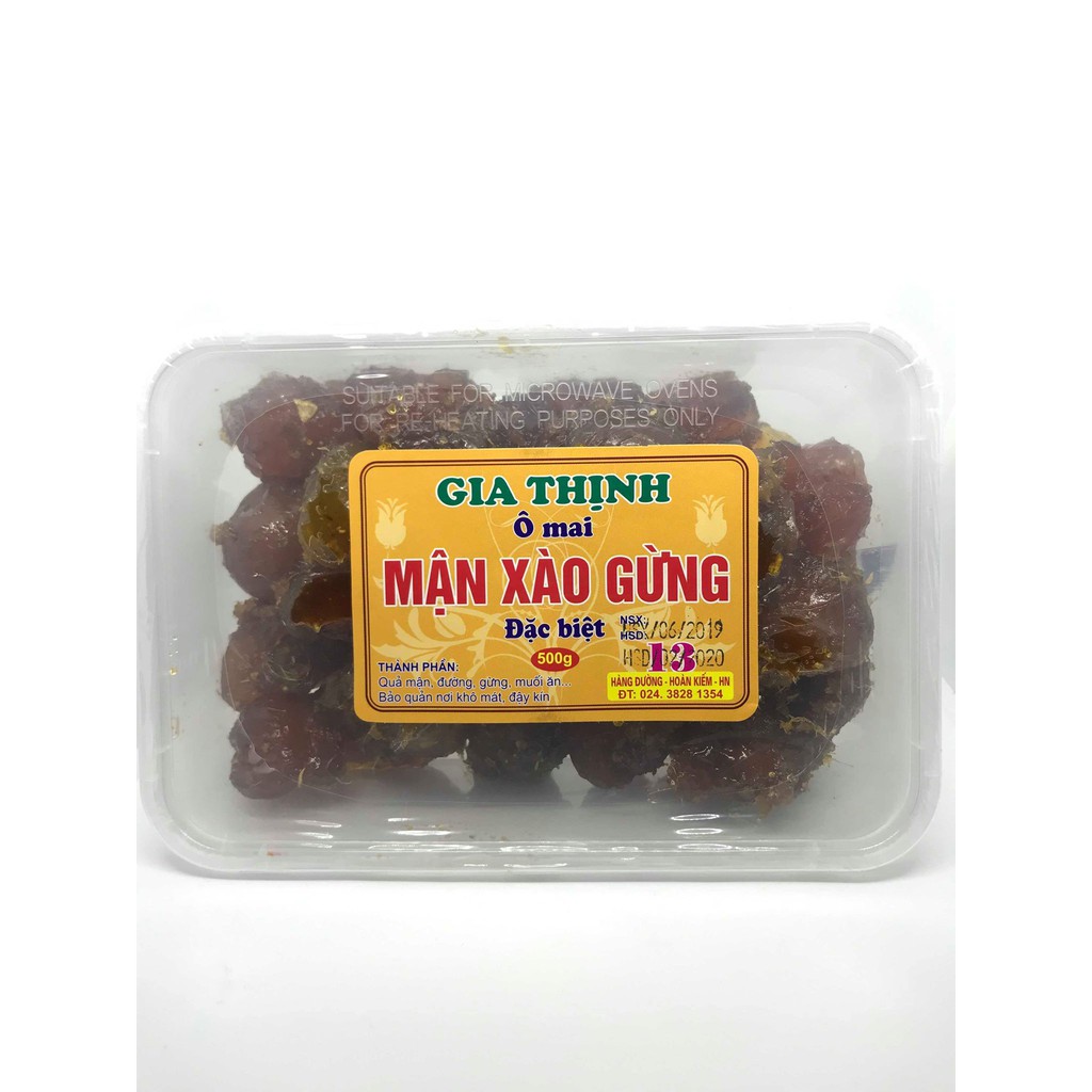 Ô mai mận xào gừng 500gr Gia Thịnh Hà Nội