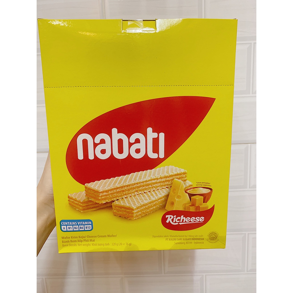 BÁNH KEM XỐP PHÔ MAI NABATI 2 SIZE