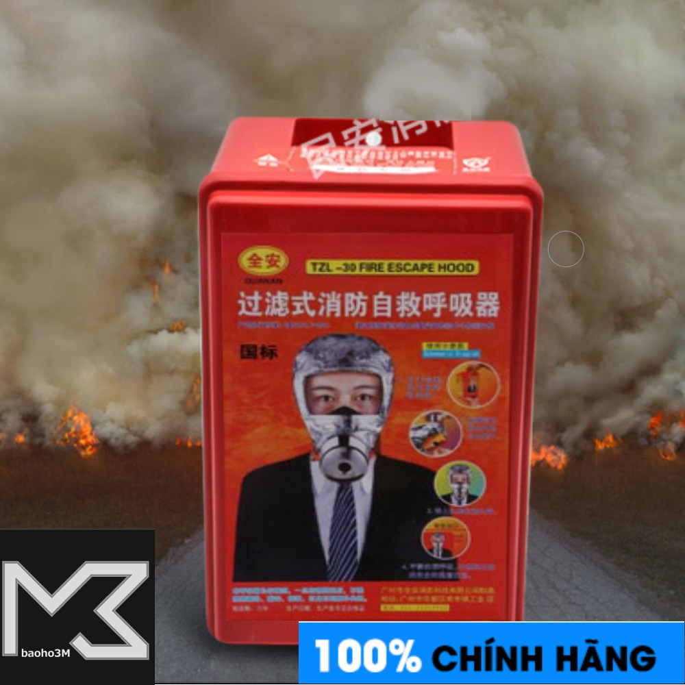 MẶT NẠ PHÒNG KHÓI TZL30 - THOÁT HIỂM, PHÒNG NGẠT KHÓI KHI CÓ ĐÁM CHÁY