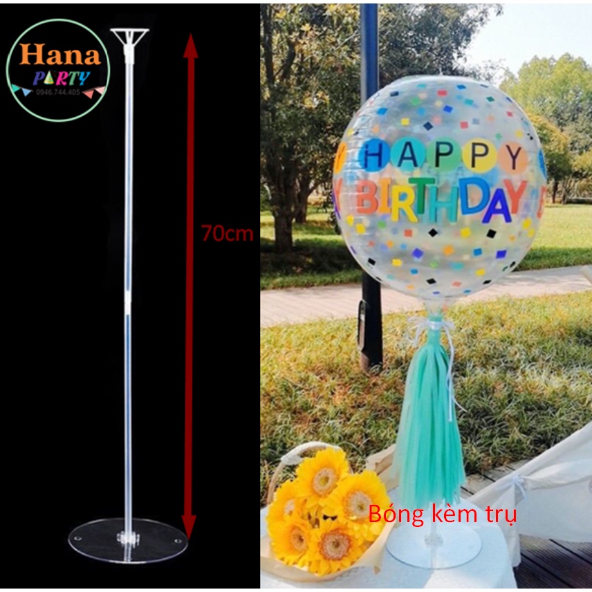 Bong bóng sinh nhật Jumbo nhựa PE Trong suốt in hình Bobo 18&quot; 24&quot; 36&quot;