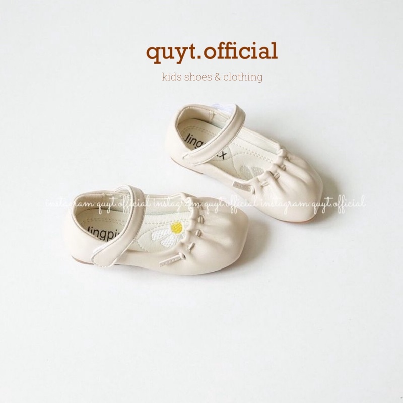 [Có sẵn/ Ảnh tự chụp] Giày búp bê bé gái chun mũi tiệm nhà Quýt