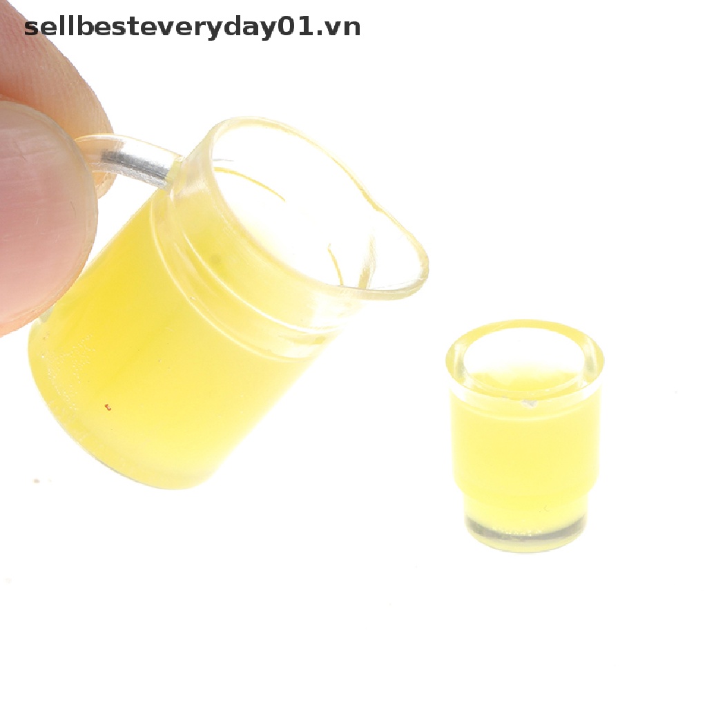 Set 3 Chai Nước Ép + 2 Ly Đồ Chơi Búp Bê Cỡ 1 / 12