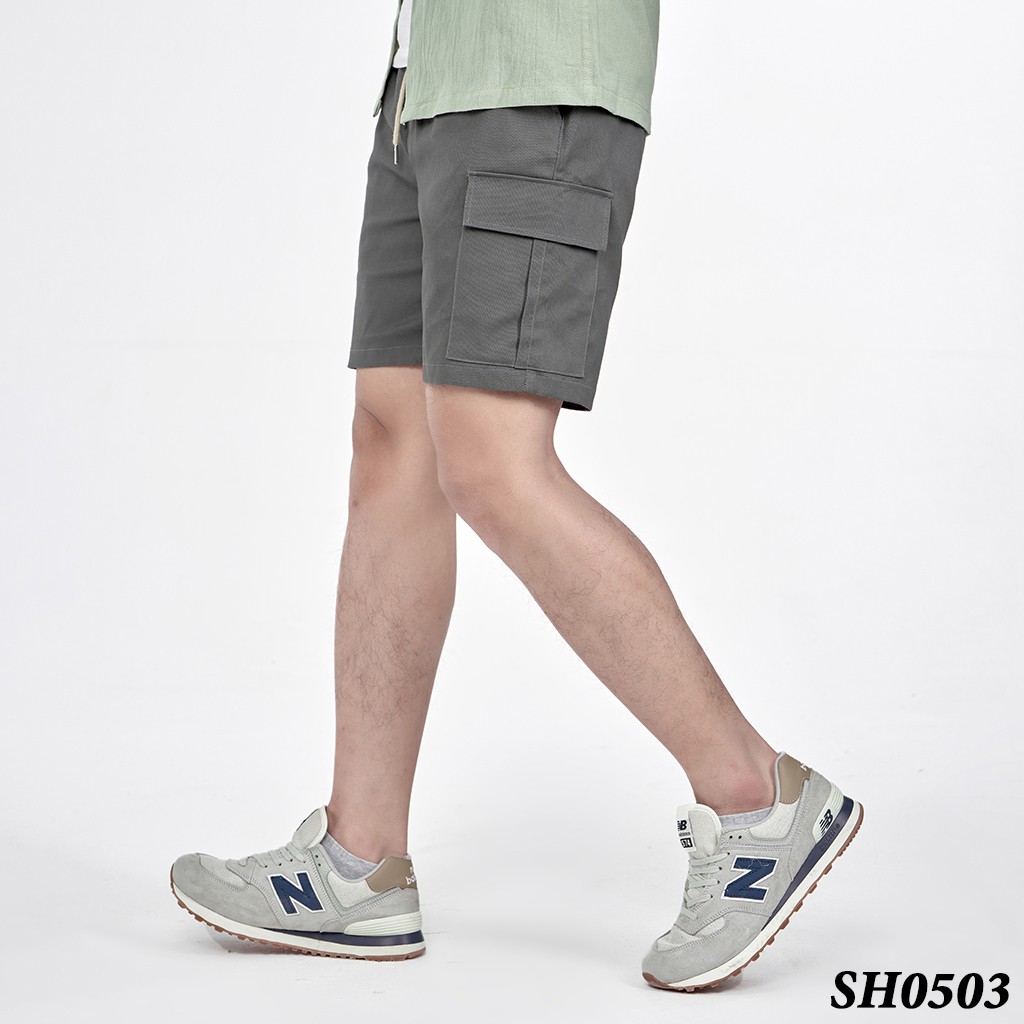 Quần Short Kaki Túi Hộp Unisex ROUGH Dáng Ngắn Ulzzang Hàn Quốc