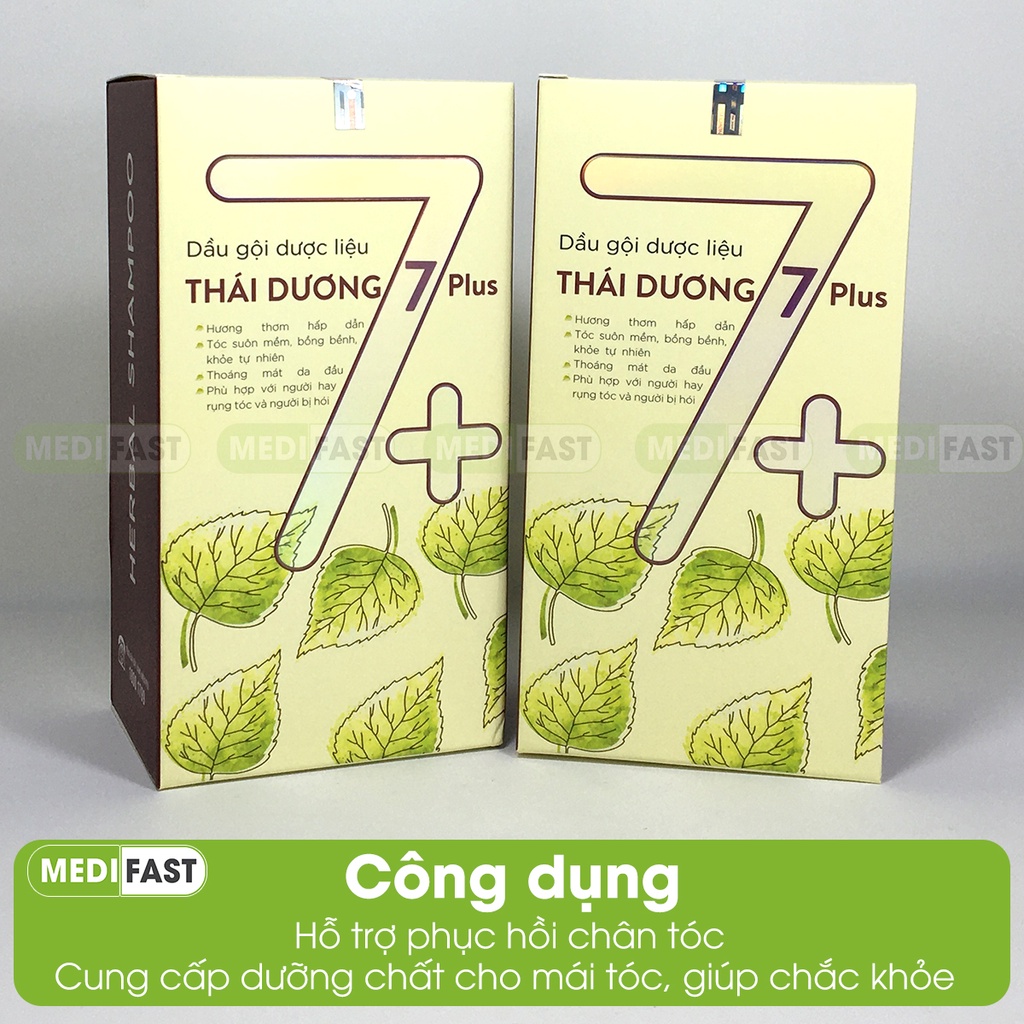 Dầu gội Thái Dương 7 Plus - Mẫu mới chai 250ml có Vòi tiện dụng - giảm ngứa và rụng tóc từ thảo dược