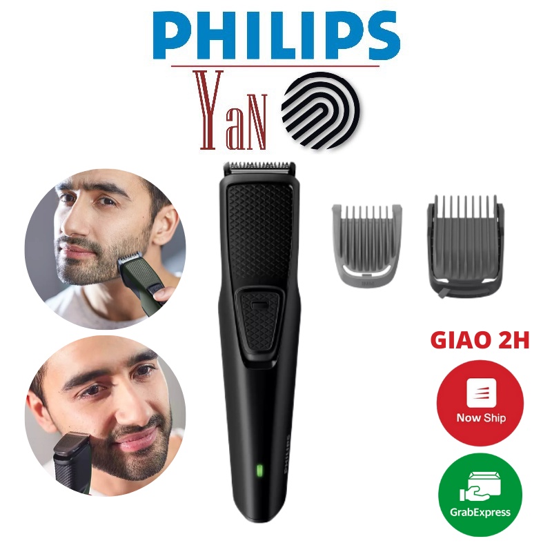 Máy cạo râu tỉa và tạo kiểu râu pin sạc Philips BT1233/14 Beardtrimmer series 1000 - Hàng chính hãng