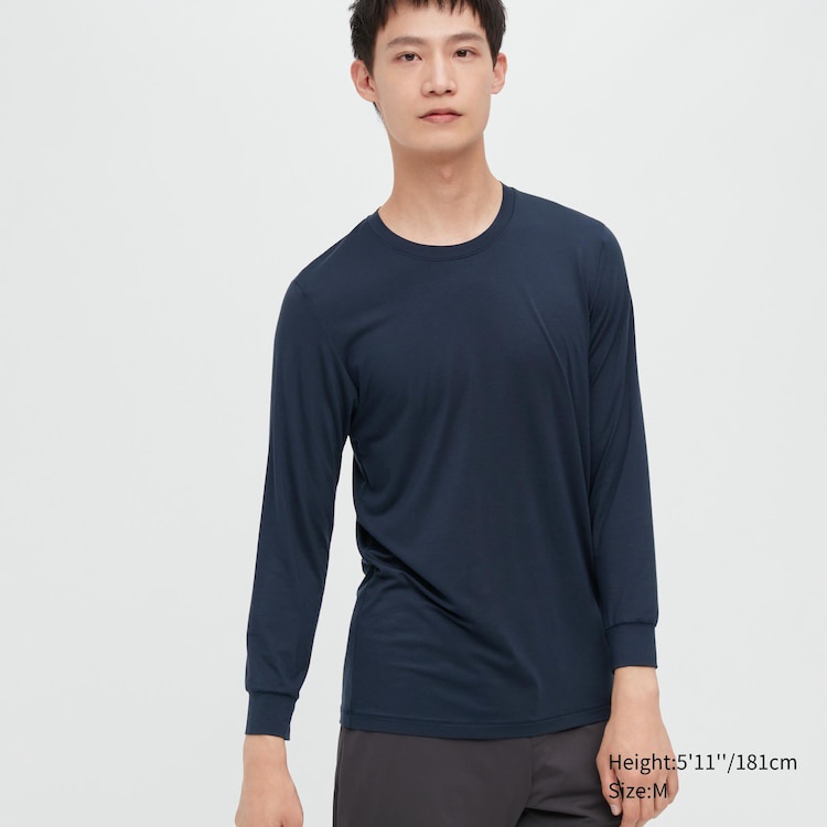 Áo giữ nhiệt heattech nam cổ tròn, cổ V - UNIQLO Nhật