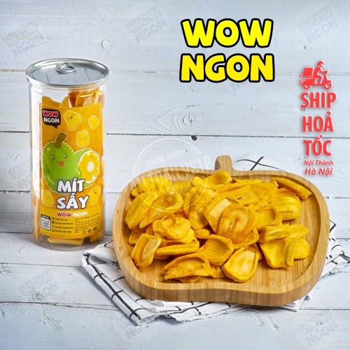 Mít thái sấy 230g WOWNGON đồ ăn vặt Hà Nội vừa ngon vừa rẻ, an toàn vệ sinh thực phẩm