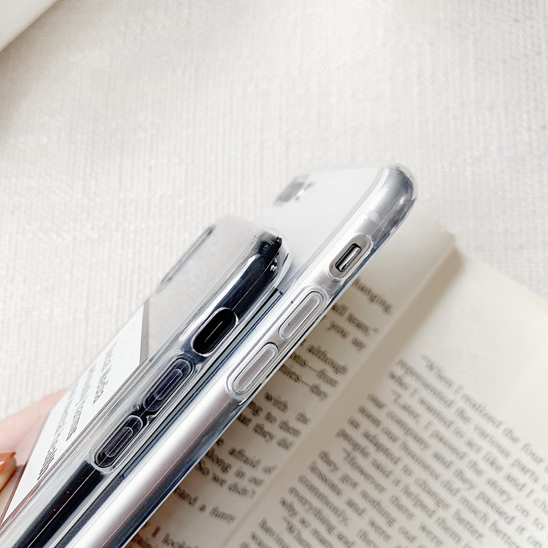 Ốp điện thoại trong suốt hình social media seriously harms your mental health cho IPHONE X XS MAX XR 11 8 7PRO MAX
