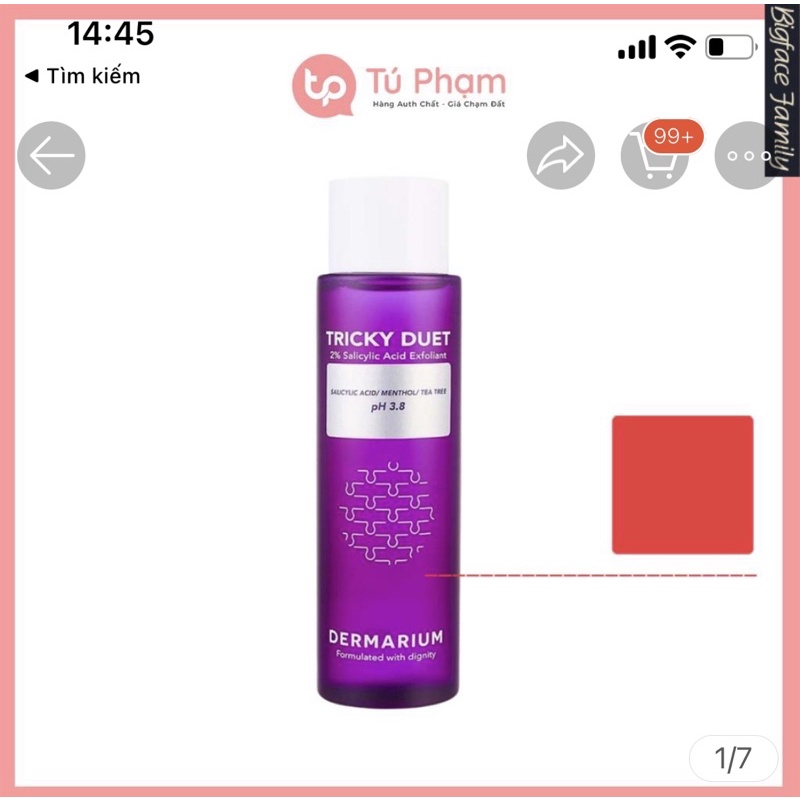 toner dermarium tricky duet bha