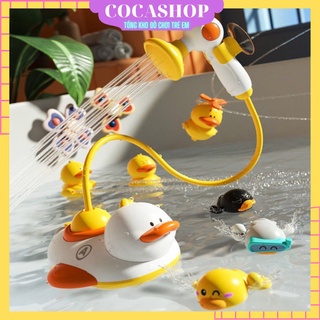 Đồ chơi vịt phun nước,bộ đồ chơi nhà tắm vịt phun nước có vòi hoa sen cho bé hàng cocashop chính hãng