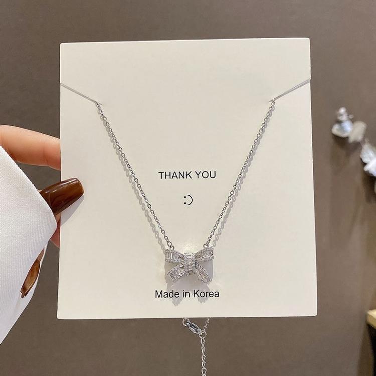 Dây chuyền nơ pha lê cao cấp thanh lịch - Mely VV38