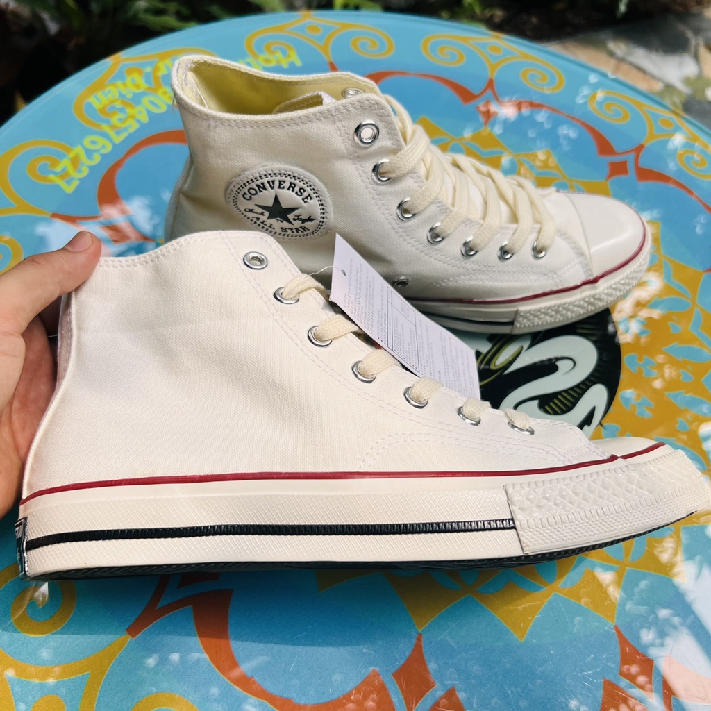 Giầy Thể Thao CONVERSE Trắng Nam NữCao Cổ Sneaker CV 1970s Cao Cấp