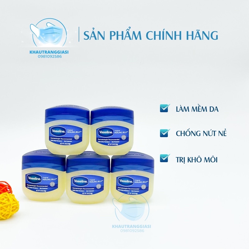 Sáp dưỡng ẩm chống nẻ Vaseline hũ 49g