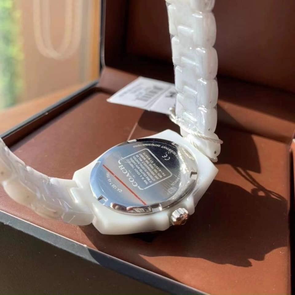 ĐỒNG HỒ NỮ COACH CERAMIC WHITE