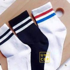 [GIẢM GIÁ] Tất Kẻ Sọc Cổ Thấp Hàn Quốc