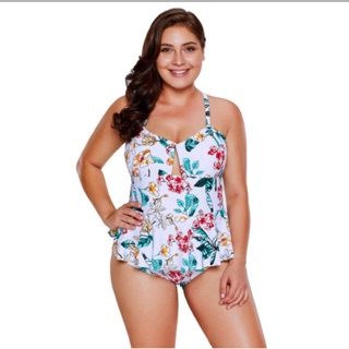 Áo bơi monokini hoa big size 62-75kg