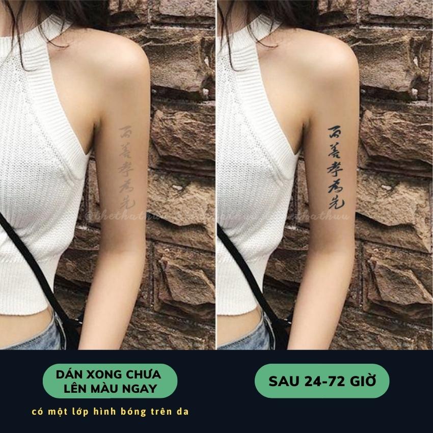 Hình Xăm Tạm Thời Thảo Dược 15 Ngày Không Thấm Nước Mồ Hôi Thethathuu S045