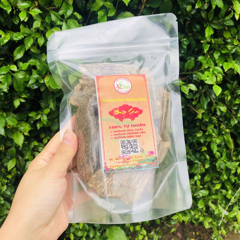 Trầm Hương Miếng Tự Nhiên Loại 1 [Trầm Hương Búp Sen] Tặng 1 Túi Vụn Trầm trị giá 30K