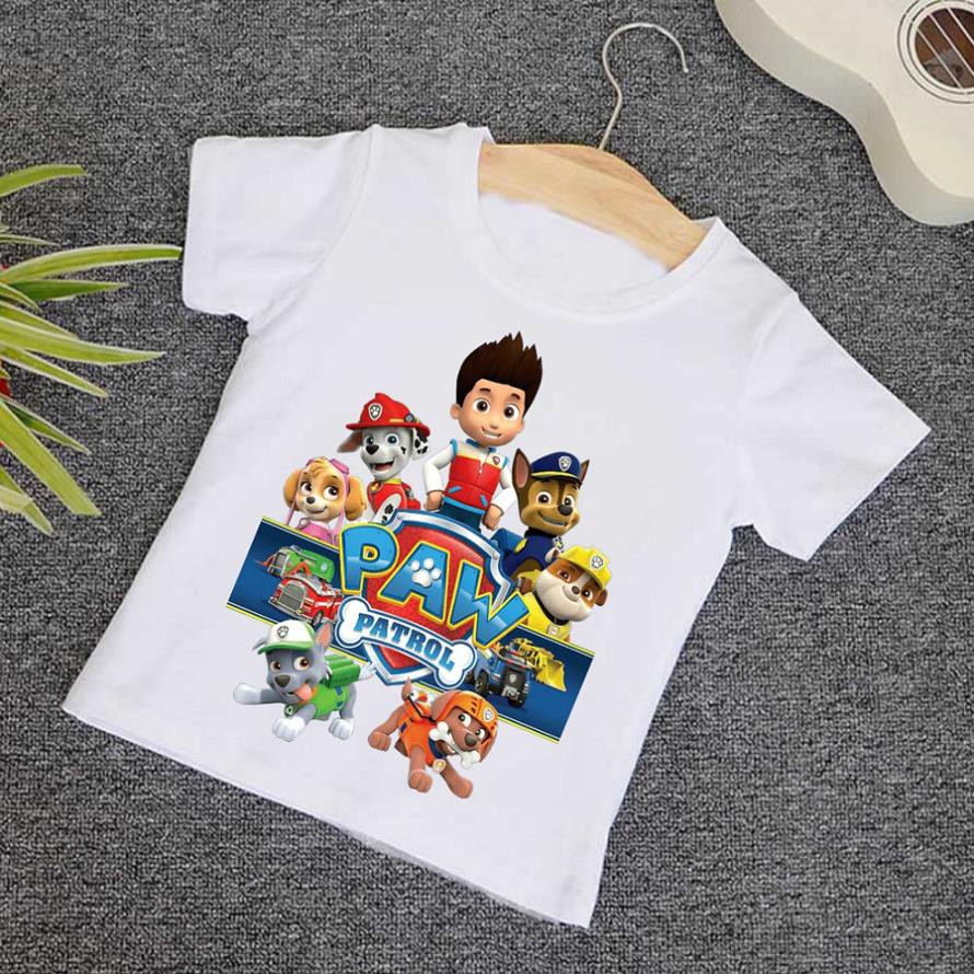 Áo Thun Đội Chó Cứu Hộ Paw Patrol Siêu Hot Cho Bé
