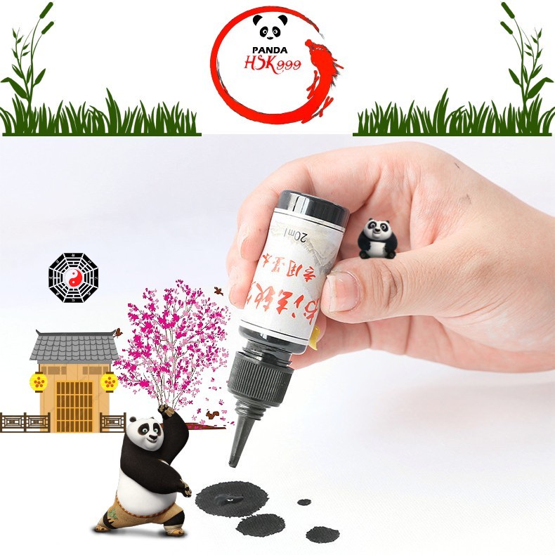 Lọ Mực 20ml Giang Tây Dụng Phẩm Sử Dụng Cho Các Loại Bút Máy Luyện Viết Chữ Hán Luyện Viết Tiếng Trung Nhật Hàn