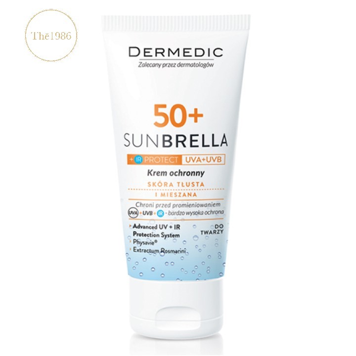 Kem chống nắng dành cho da dầu và mụn SUNBRELLA SPF 50+ Sun protection cream oily and combination skin