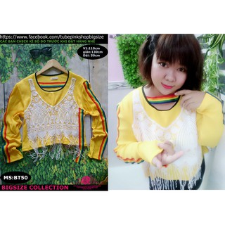 áo croptop tay dài bigsize 70-100kg