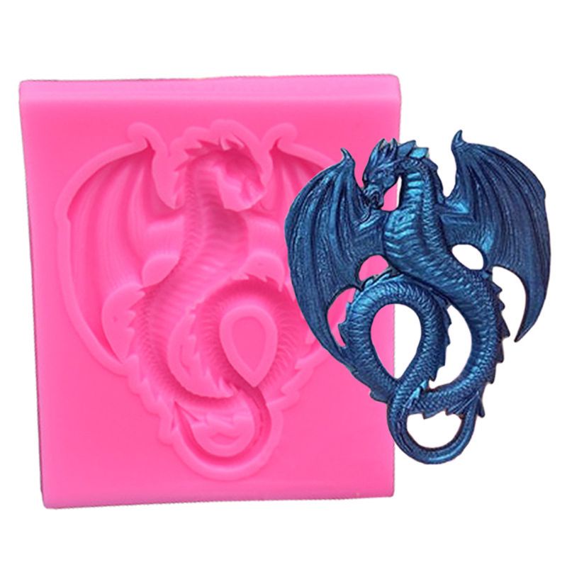 Khuôn silicone làm bánh kẹo hình rồng bay