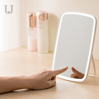 Jordan Judy Mirror Desktop LED makeup mirror Illuminated makeup mirror Portable makeup mirror Folding fill light mirror Desktop vanity mirror Beauty mirror Table lamp mirror
