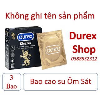 [Giá sỉ] Bao cao su ÔM SÁT Durex Kingtex - hộp 3 cái