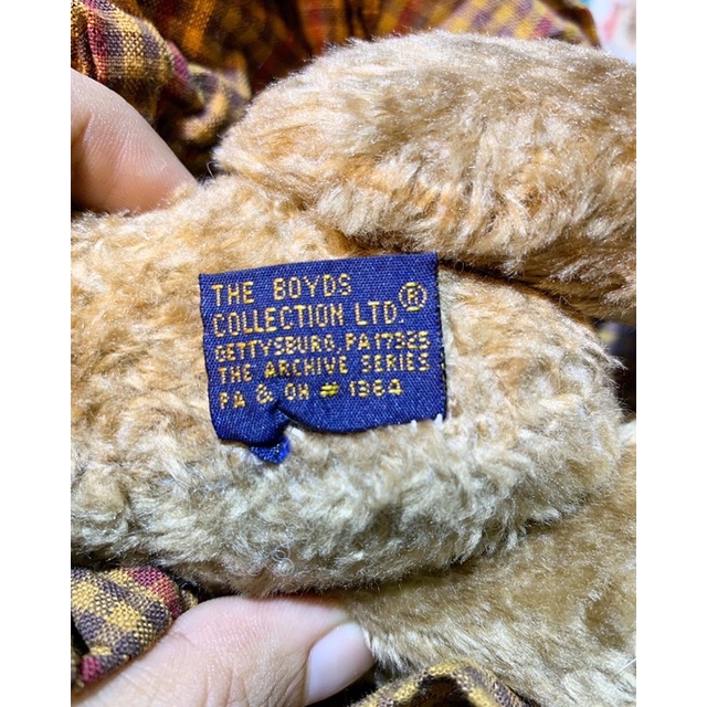 Gấu bông teddy the Boyds 90-96 vintage - thú nhồi bông đồ chơi dễ thương