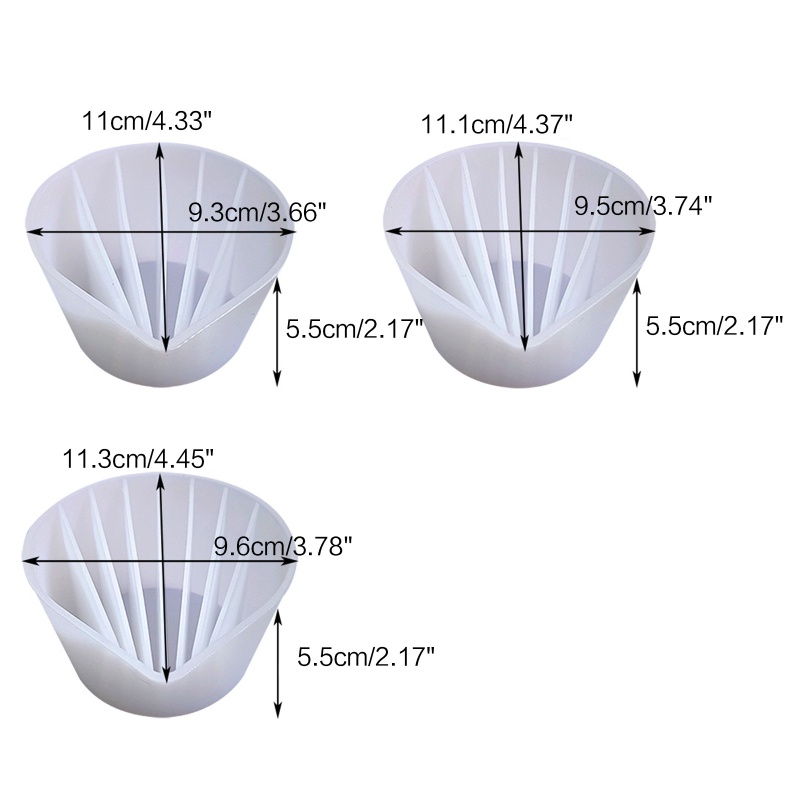 Sa Cốc Silicone 6 7 8 Kênh Dùng Để Hỗ Trợ Vẽ Tranh / Trang Trí Nghệ Thuật